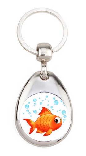 Poisson rouge porte clé - rouge,