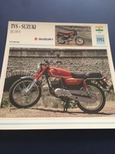 TVS Suzuki AX100R 1992 AX100 R AX 100 Carte moto Collection Atlas Inde