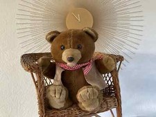 22 ⚜️ Antique Plush Plush Brown Teddy Bear Toyco Cassette Player K7 Vintage