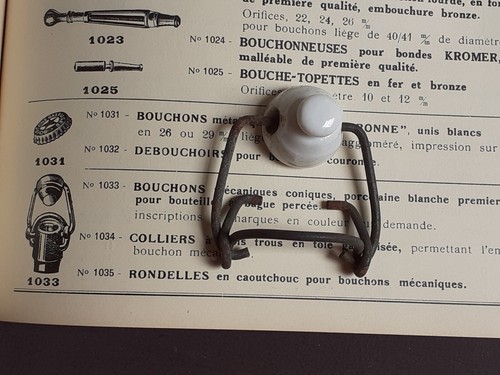 Bouchon pub porcelaine avec - bouchon,