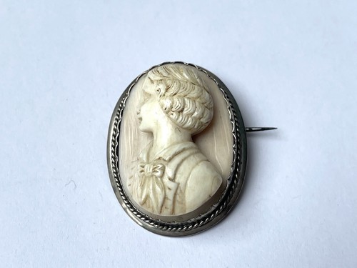 Ancien broche camée dandy - broche,