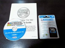 USED/OPEN Action Replay Nintendo Wii With Micro SD Card Adapter & Guide Booklet