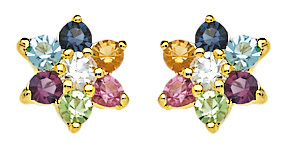 Boucles oreilles puce fleur - boucles,
