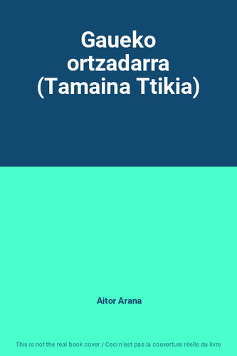 Gaueko ortzadarra tamaina - ortzadarra, (tamaina