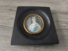 Ancienne Peinture Miniature De
