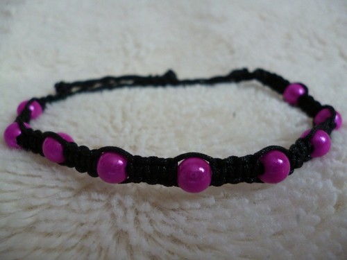 Bracelet shamballa noir - , à