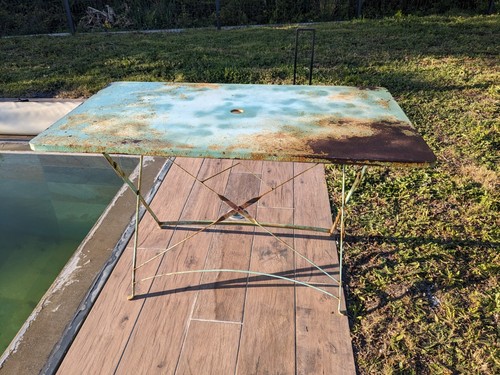 Table jardin vintage - table,