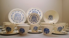 Knowles Provincial Bouquet - 44 Piece Set - Service For 8 - Blue Kalla Design