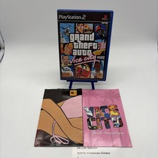 GTA Vice City PS2 Complet Carte Poster Grand Theft Auto PlayStation 2