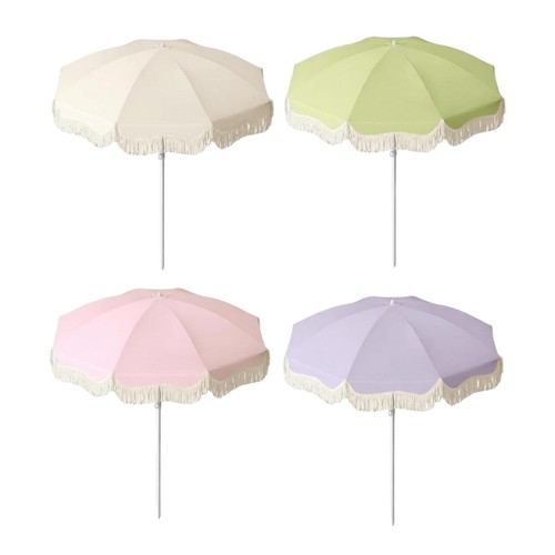 Parasol terrasse franges - de, à
