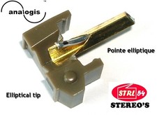 Stylet diamant ELLIPTIQUE N44E pour SHURE M44E N44EM M55E N55E N55EM DUAL DN305