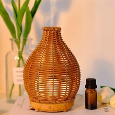 Diffuseur d'huiles éssentielles en rotin-Ambiance chaleureuse et relaxante