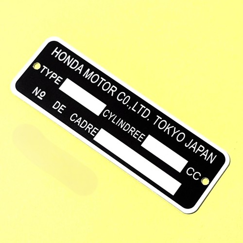 Honda plaque cadre vierge - de,