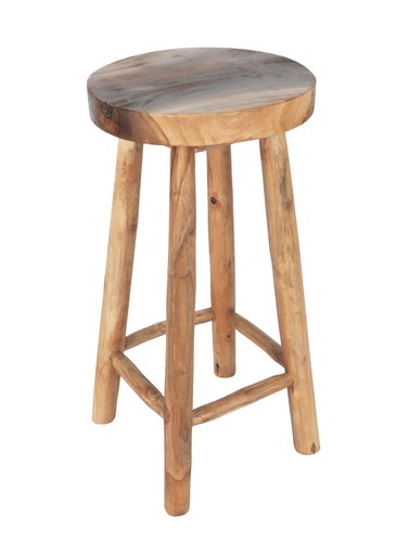 Bois teck tabouret bar - en,