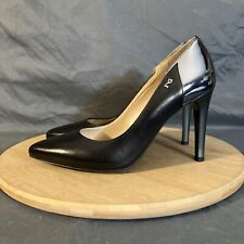 Nero Giardini Court Heels Women's 7/38 Black and Pewter Leather Shoes