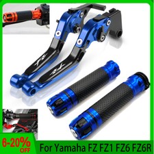 For Yamaha FZ FZ1 FZ6 FZ6R Motorcycle CNC Handle Grip & Brake Clutch Lever NEW