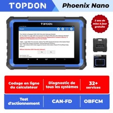 TOPDON Phoenix Nano-E All System Car OBD2 Scanner Diagnostic Tool ECU Coding