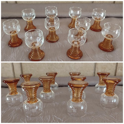 Lot petits verres - (10),