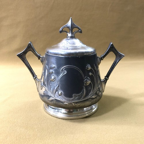 Sucrier art nouveau métal - art,