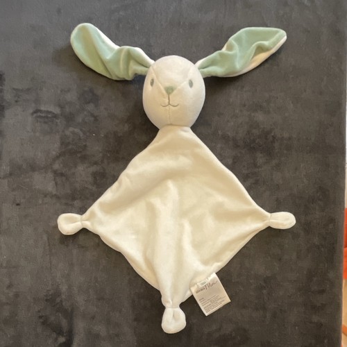 Doudou plat lapin blanc crème - doudou,