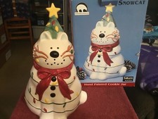 Snowcat Hand Painted Earthware