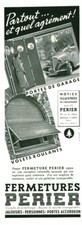 1952 Perier Vintage Garage Door Closures Advertisement Magazine 