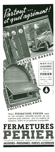 Publicité ancienne fermetures