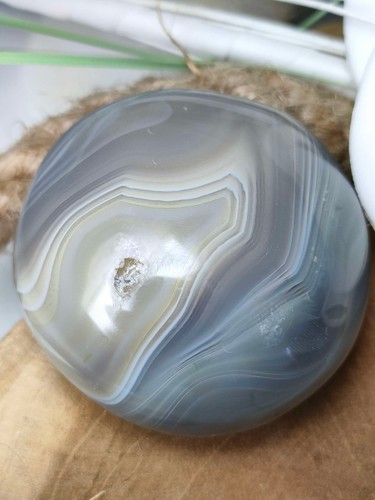 Galet agate grise - agate,