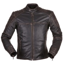 Veste en cuir Modeka Kaleo pour hommes marron veste de moto veste pour...