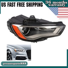 For 2015-2016 Audi A3 HID/Xenon Projector Headlight Headlamp Passenger Side
