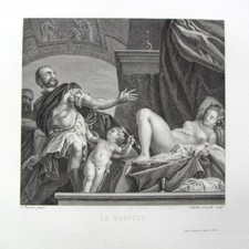 Gravure le respect c1835 Paul