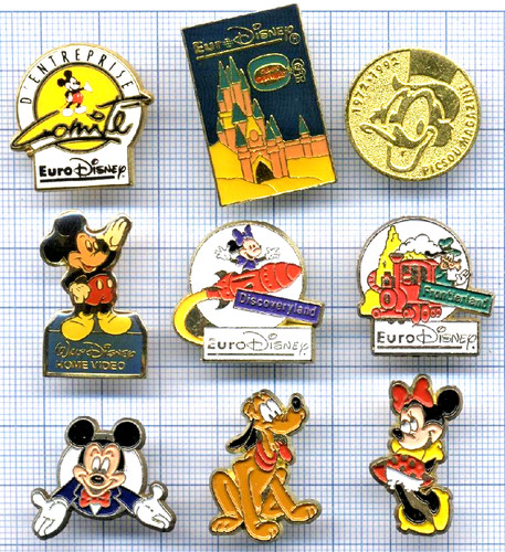 Lot pin mickey euro - euro, disney