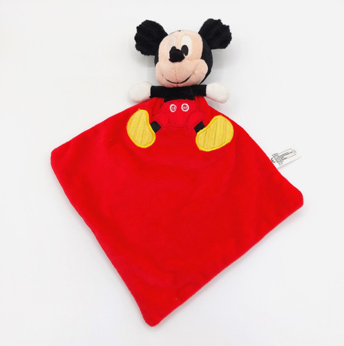 Doudou plat mickey - plat, noir