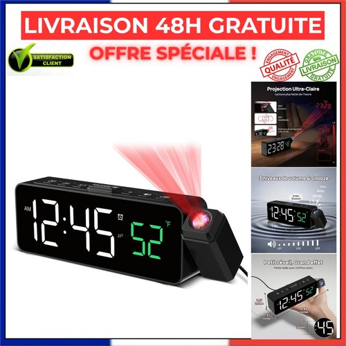 Réveil numérique projecteur
