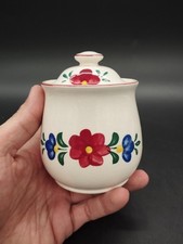 Sucrier Boch Boerenbont - modèle Bouquet - peint à la main - 11 cm