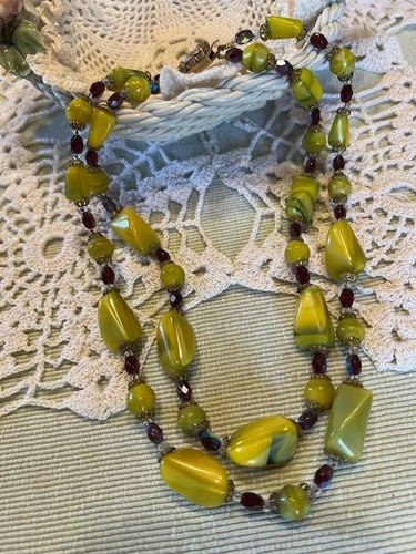 Collier ancien rangs perles - collier,