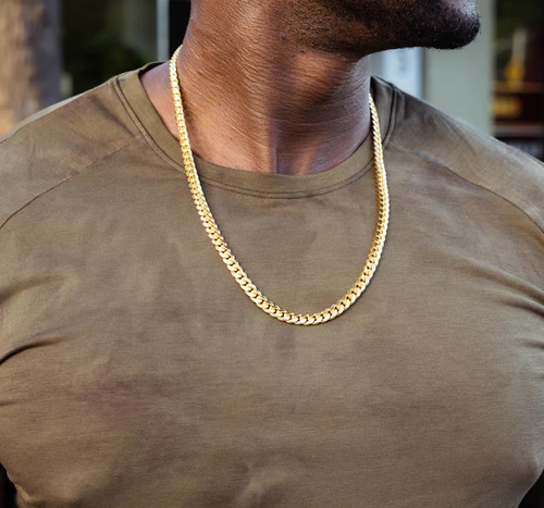 Collier homme chaîne cubaine