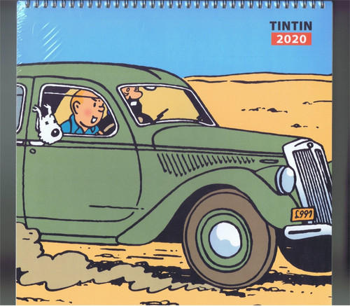 Calendrier tintin spirales - tintin,