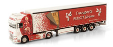WSI - Truck with curtain side trailer 3 axles transport BENOIT JEROME - ...