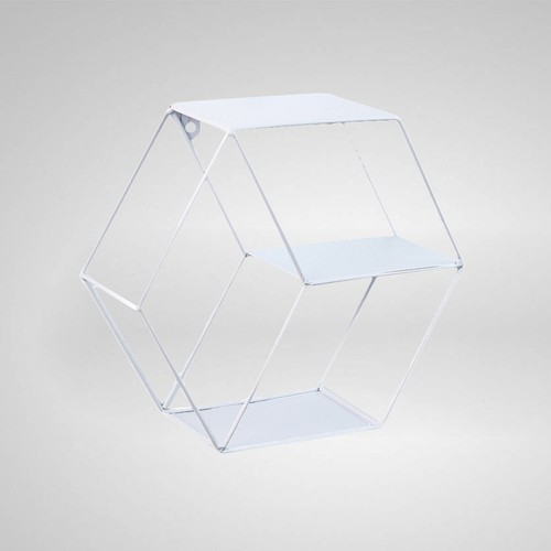 étagère hexagonale fer - Étagère,