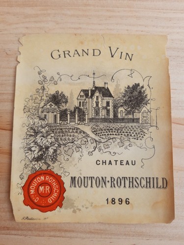 Rare étiquette vin ancienne - vin,