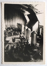 Farm Laying Chicken Coop - Vintage Photo Snapshot c. 1950, normandy?