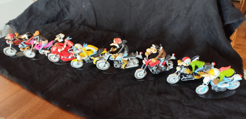Lot moto figurine resine - lot,