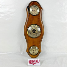 ➜BAROMETER THERMOMETER HYGROMETER Antique/Vintage Wall Aneroid Weather Instrument
