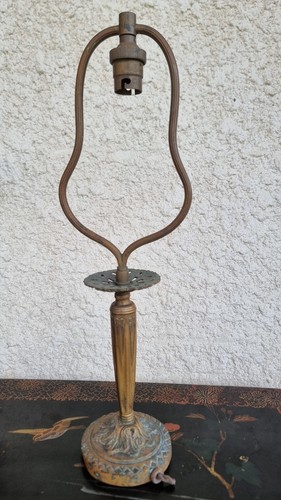 Pied lampe bronze et - pied, de