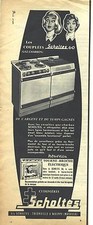ADVERTISING 1952 SCHOLTES coal gas stove