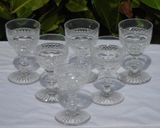 Service de 6 verres en cristal