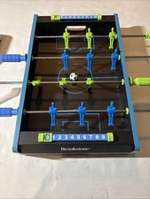 Brookstone Foosball Table Neon Edition Compact Design Game Room For Kids