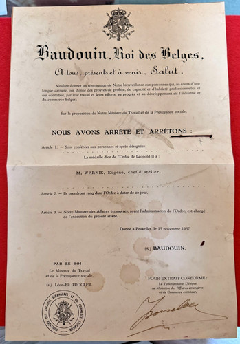 Cr51 arrêté baudouin - cr51-arrÊtÉ-baudouin-roi, des