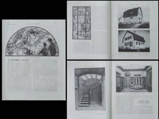 CONSTRUCTION MODERNE n°43 1926 VITRAIL, JEANNIN, CHENE BOURG GENEVE, LOUIS SOREL